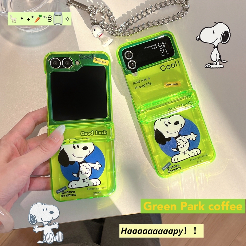 Wallets - Cute Cartoon Peanut Snoopy Fluorescent Green