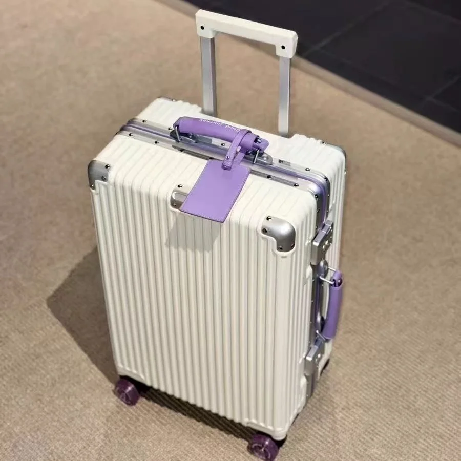Aluminum Frame with Colorful S - Aluminum Frame Carry On Luggage 评论和价格