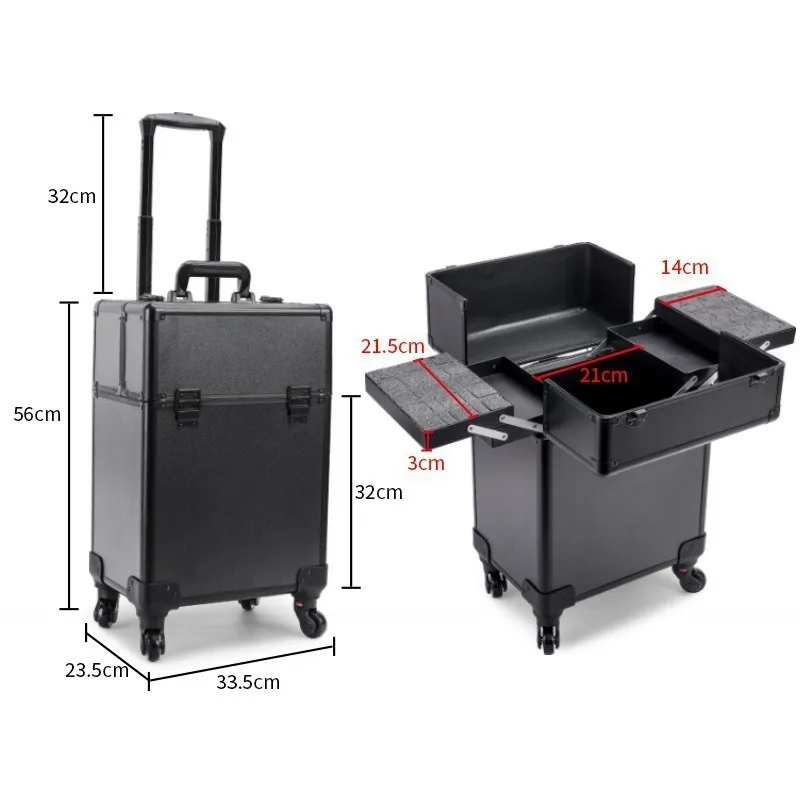 Rolling Cosmetic Luggage Organ - Luggage 评论和价格