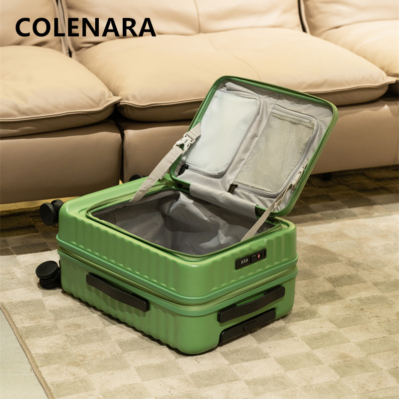 COLENARA Cabin Suitcase Front  - Front Opening Laptop Luggage 24 Inch 评论和价格